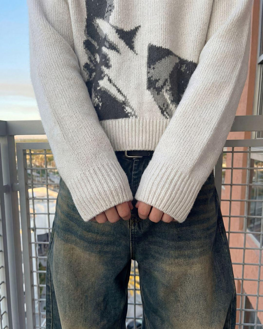 Jersey de punto "¿Por qué?"