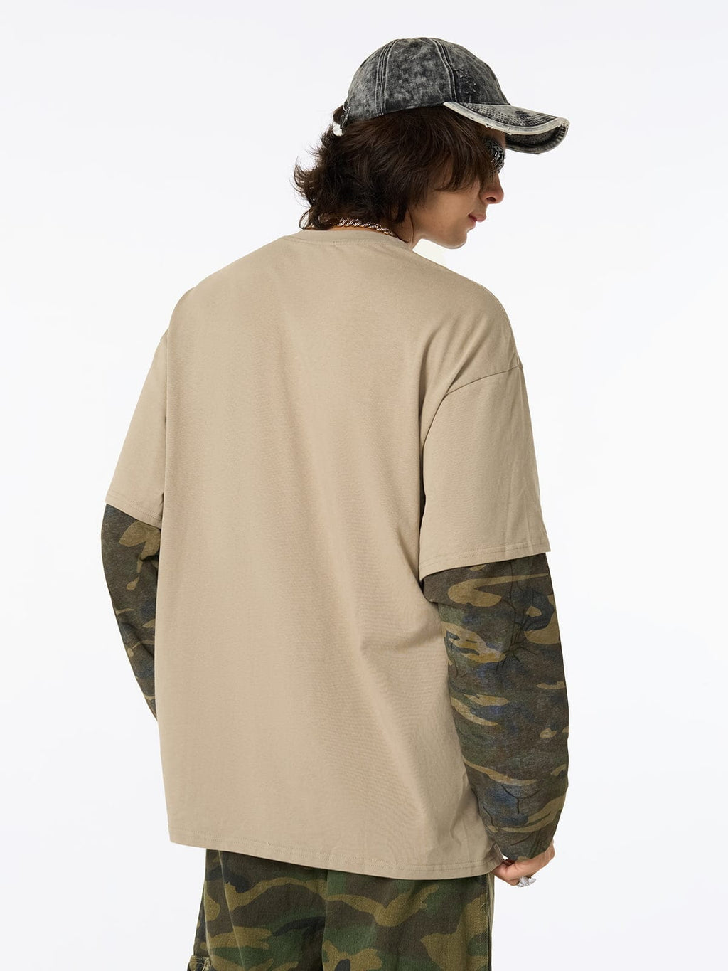 Camiseta de manga larga "Camuflaje desgastado"