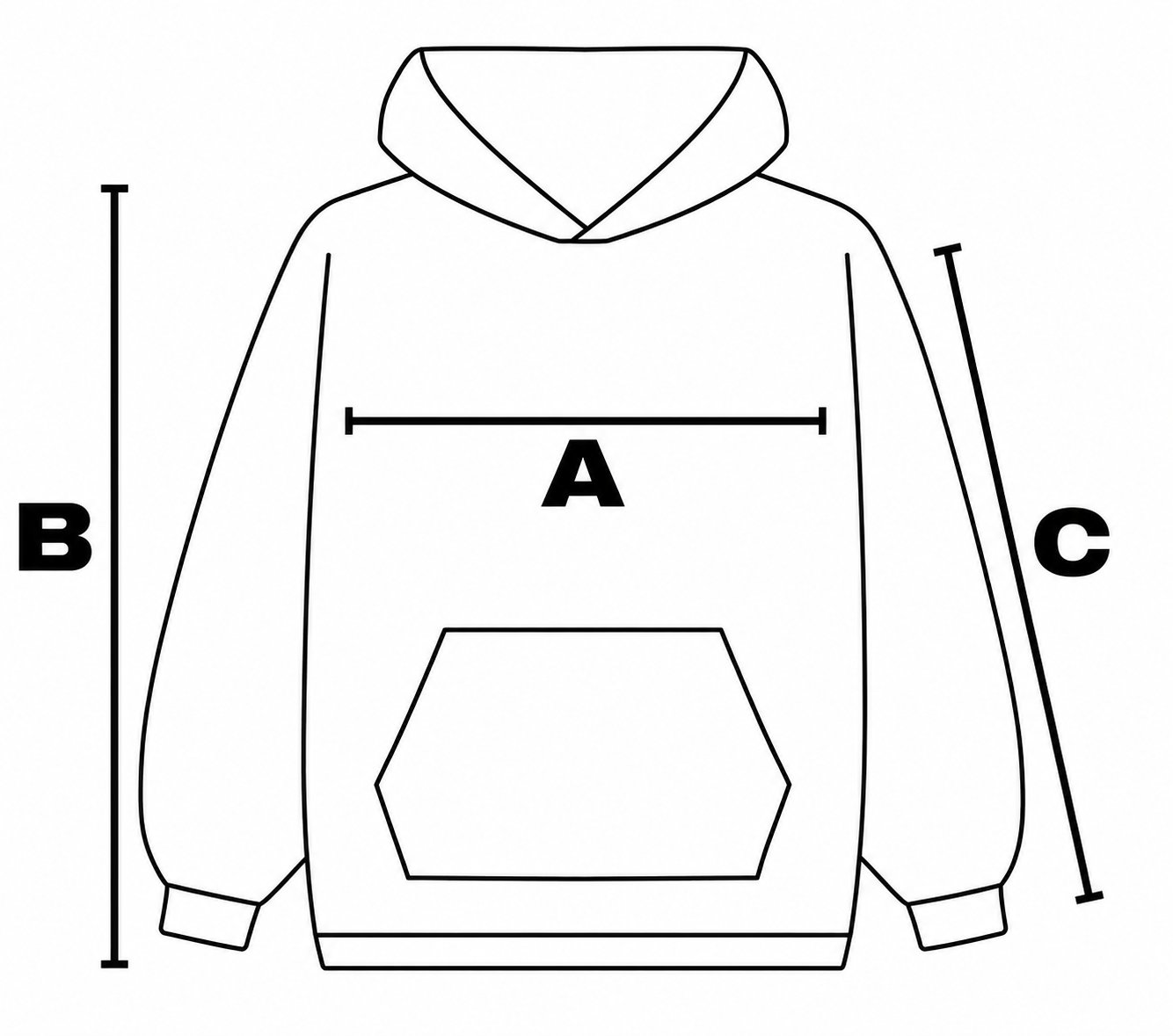 Guía de tallas sudaderas