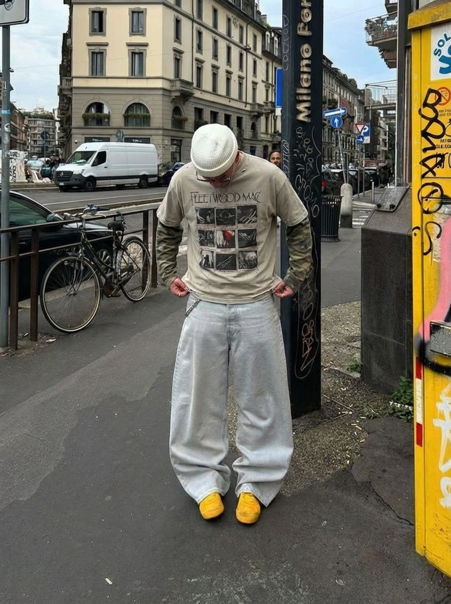 Camiseta de manga larga "Camuflaje desgastado"