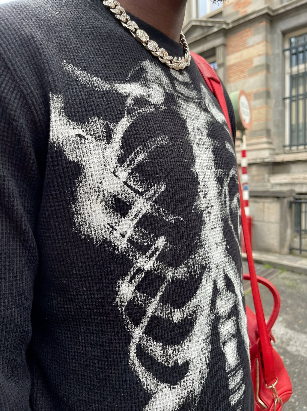 Camiseta de manga larga "Esqueleto"