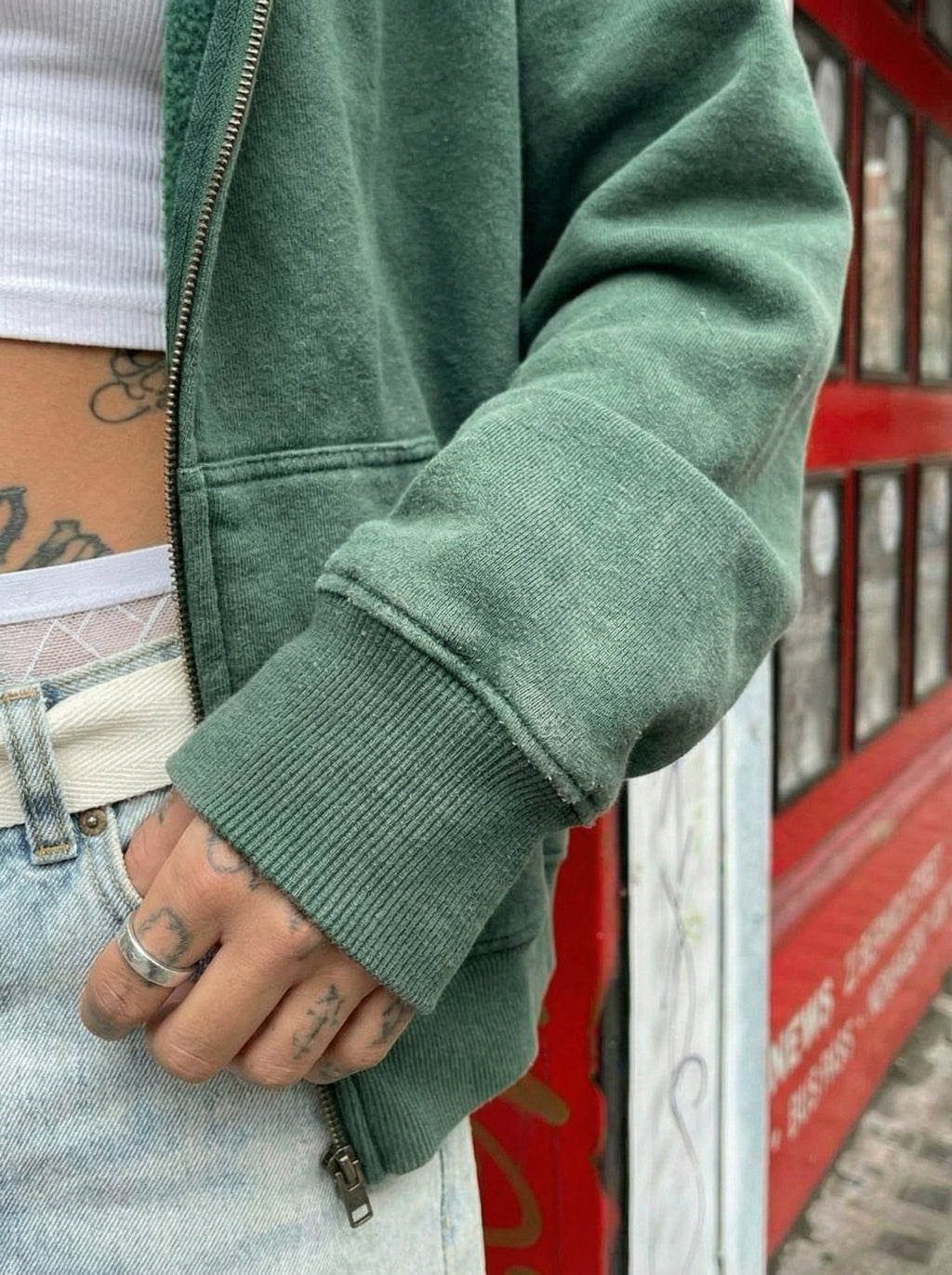 Sudadera con cremallera "Aroma"
