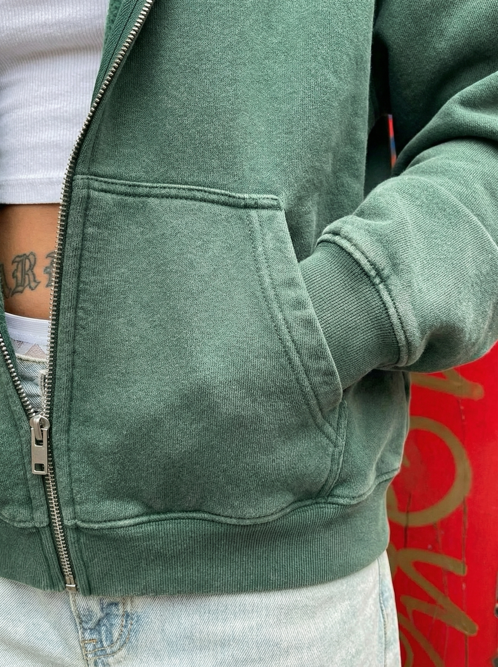 Sudadera con cremallera "Aroma"